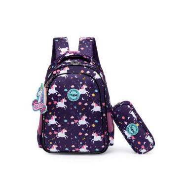 Imagem de Mochila Escolar Infantil Unicórnio Resistente Yupe, U