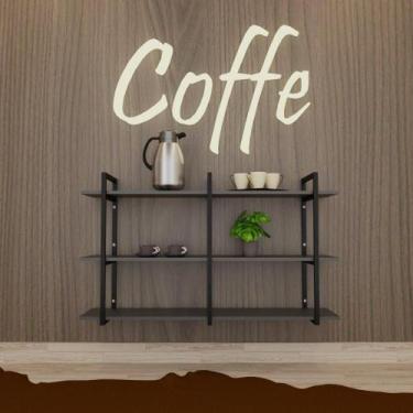 Imagem de Prateleira estante estilo Industrial Cozinha prateleira de parede Prat