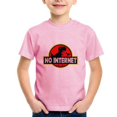 Imagem de Camiseta Infantil No internet - Foca na Moda, Rosa bebê, 12