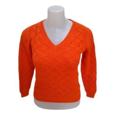 Imagem de Suéter Blusa De Frio Feminina Tricot Premium Inverno Plus Lã-Feminino