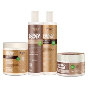 Imagem de Kit Crespo Co Wash, Condicionador, Máscara e Creme Apse - Apse Cosmeti