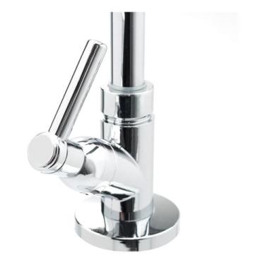 Imagem de Torneira Gourmet Cozinha Flexível Cone 2 Jatos Preto Parede C61 CasaGr