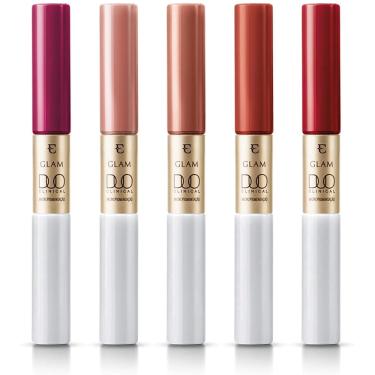 Imagem de Kit Eudora Batom Liquido Glam Duo Clinical Aprovado Dermatologista todas as cores