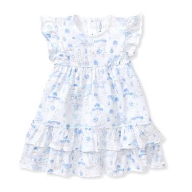 Imagem de Burt's Bees Baby Vestido para bebês, bebês e crianças, 100% algodão orgânico, Santorini, 4 Anos