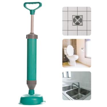 Imagem de Desentupidor Manual de Alta Pressão, 45cm, Multiuso para Vaso Sanitário, Pia, Banheiro e Tanque (Normal)