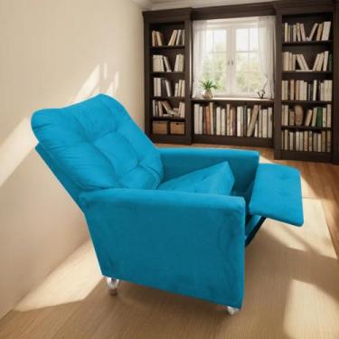 Imagem de Poltrona do Papai Reclinável Sabrina - Moveis Aguias,  TURQUESA
