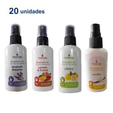 Imagem de Kit 20 Bloqueador Sanitário Neutralizador Coco Odor Atacado N2 de 60ml