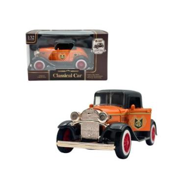 Imagem de Carro Clássico Vintage Miniatura Brinquedo Fricção Metal - Dony Toys, 