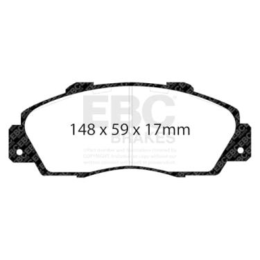 Imagem de EBC Brakes DP2872 Greenstuff 2000 Series Pastilha de freio esportiva