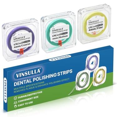 Imagem de VINSULLA Conjunto De 3 Rolos Tiras Polimento Dental Para Cuidados Bucais Personalizados