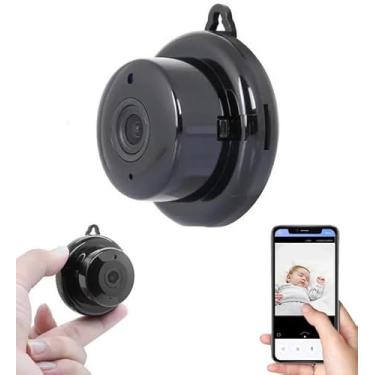 Imagem de Mini C?mera de Seguran?a Wi-Fi, Full HD 1080p, com ?udio, Detec??o de Movimento e Bateria Recarreg?vel,
