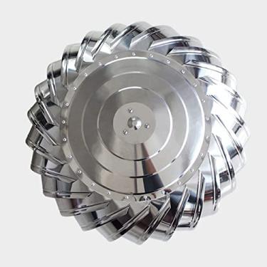 Imagem de HDNSYNE Turbina de ventilação de telhado sem energia para casa, 150 200 300 400 500 600 800 mm tampa de ventilação do exaustor de telhado, ventilador de ar de combustão/chaminé de aço inoxidável
