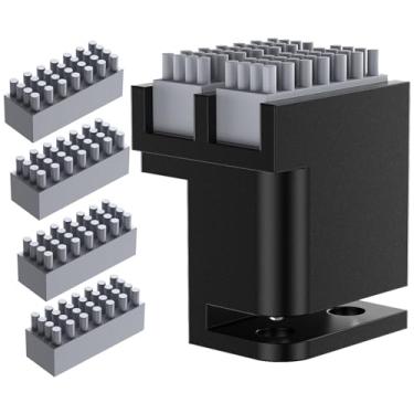 Imagem de BIQU Panda Brush PX com 4 escovas extras de silicone, kit de escova de bocal para impressoras 3D Bambu-Lab P1P/P1S/X1/X1C/X1E, limpador de silicone montado na cama aquecida, kit de ferramentas de