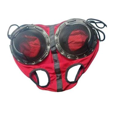 Imagem de oshhni Cavalos de cavalos, cobertura de cavalo, à prova de vento premium substitui os de proteção profissional Blinders, Vermelho