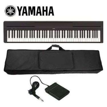 Imagem de Piano Digital 88 Teclas + Pedal Sustain + Capa P45b Yamaha