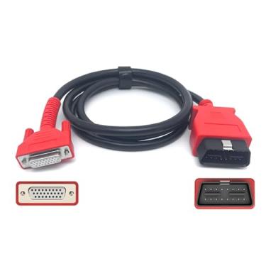 Imagem de Cabo principal adequado para scanner de diagnóstico Autel MaxiSys MS908PRO, MS905, J2534 OBDII, adaptador de conector de teste OBD2 de 16 pinos para DB26 de 3 fileiras - 60 polegadas/150 cm