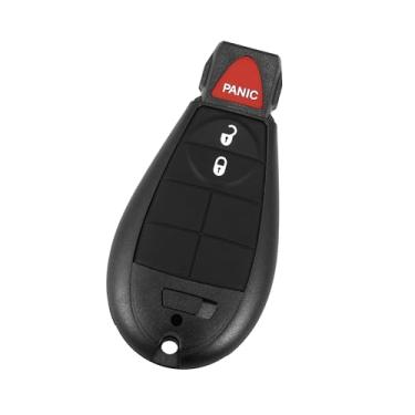 Imagem de Hihaha Controle remoto de entrada sem chave de carro GQ4-53T para Jeep Cherokee 2014-2019/carro/plástico metal/1 peça preta