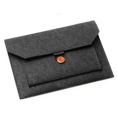 Imagem de Bolsa protetora ultrafina para notebook Asus Dell Thinkpad Chromebook Ultrabook, Apple MacBook Pro (cinza escuro, 35.6 cm)