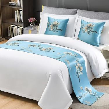Imagem de HSTANGKY Corredores de cama de hotel para cama king size cobertas decoração moderna lenço de cama para pé da cama solteiro queen size acessórios de cama para casa