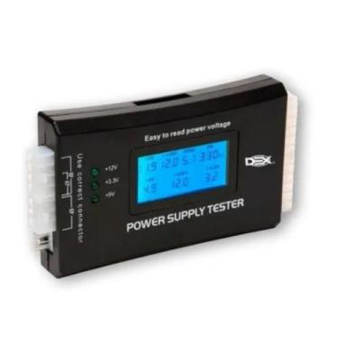 Imagem de Testador de Fonte de Alimentação Digital LCD 20 e 24 Pinos Atx Dex AT-