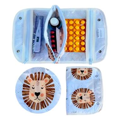 Imagem de Porta Remédios Farmacinha Nécessaire Portátil Para Bebê (Leãozinho)