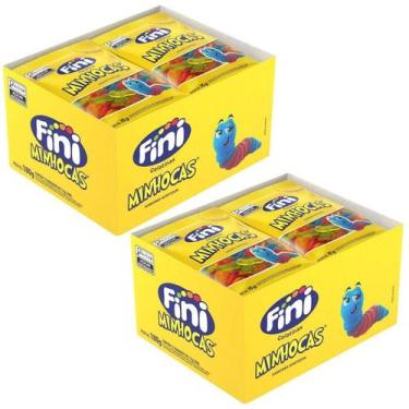 Imagem de Bala Fini Gelatina Minhoca Brilho 2 Pack12 Uni De 15G 24 Uni - Jaya