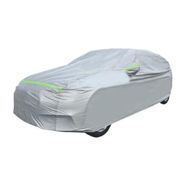 Imagem de Zikefest Capa de carro à prova d'água para todos os climas, cobertura externa completa para automóveis, proteção UV à prova de poeira, resistente a arranhões, capa completa para carro, ajuste
