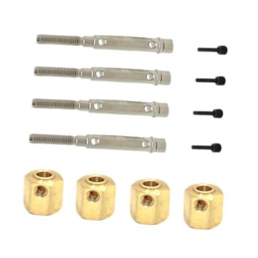 Imagem de simhoa Componentes de adaptador de acionamento de cubo sextavado para roda de carro RC fáceis de instalar e reparar, substituição de carro de controle, 4x4 Tem Eixo de Saída