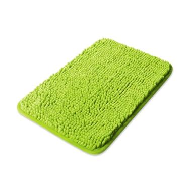 Imagem de Yeaban Tapetes de banheiro pequenos 30,5 x 45,7 cm – Tapetes de banho de chenille grossos | Tapete de banho absorvente e lavável, antiderrapante, tapetes macios e macios para banheiro, chuveiro, pia