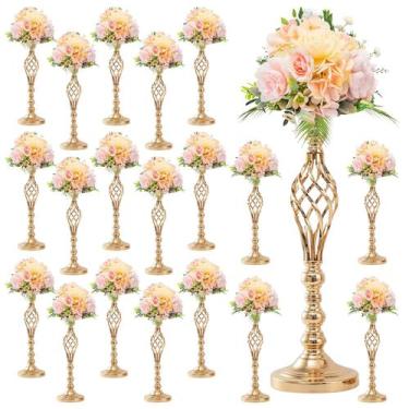 Imagem de Suporte de arranjo de flores Hyuetrsa Metal Twist Vase Stand x20