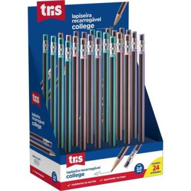 Imagem de Lapiseira 2.0Mm Tris College C/Apontador Sortida 24Un - Summit