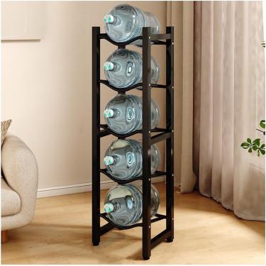 Imagem de Porto de garrafas de água com jarro de água 5 galões, dispensador de água pesada, rack de jarro de água de água, organização de cozinha de prateleira de armazenamento de água, para escritóri