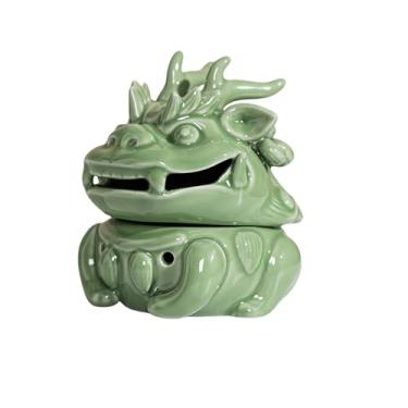 Imagem de Queimador de incenso de cerâmica, suporte de incenso adequado para incenso de torre, bastões de incenso, incenso de cone, Palo Santo, sálvia branca, para limpeza espiritual, alívio do estresse