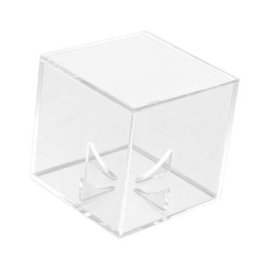 Imagem de oshhni Vitrine de beisebol com suporte para bolas de tênis, suporte para cubos de acrílico de 8 cm, caixa de exibição para bolas de golfe e coleção de joias