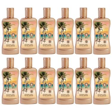 Imagem de Panama Jack Loção Bronzeadora Com Protetor Solar - Fps 4, Sem Glúten, Parabenos, Crueldade, Fórmula Antioxidante E Hidratante, 170 Ml (Pacote 12)
