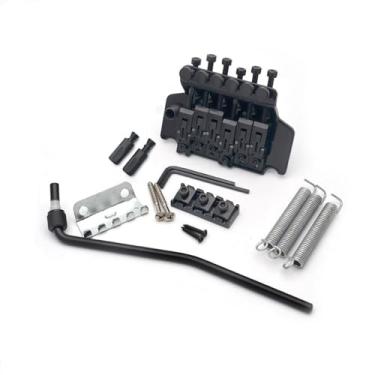 Imagem de ROZILO Ponte Tremolo para guitarra elétrica preta com trava dupla de barra para tipo Floyd Rose