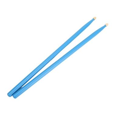 Imagem de Zerodis Maple Wood Jazz Drum Sticks Confortável Tambores de Aderência para Crianças e Adultos Pratique Acessórios para Instrumentos (Azul)
