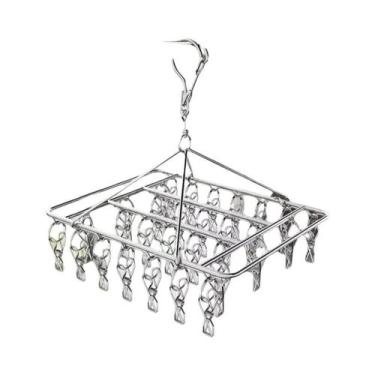 Imagem de Prendedor De Roupas De Aço Inoxidável À Prova De Vento, Cabide De Lava