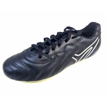 Imagem de Chuteira VENEZA Campo couro pto/bco - Mathaus