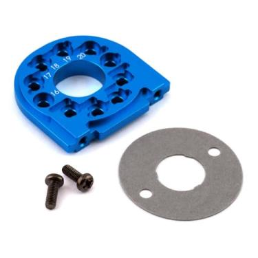 Imagem de Tamiya 300054558 – Suporte de motor de alumínio TT-02/B, azul anodizado.