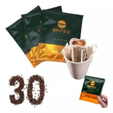 Imagem de Kit 30 Sachês Café Drip Coffee Clássico Orfeu Premiado