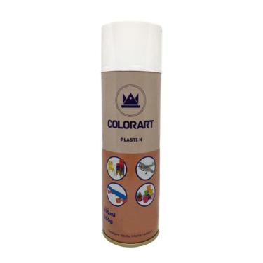 Imagem de Tinta Branco Brilhante Plasti-k Spray Para Plástico Colorart