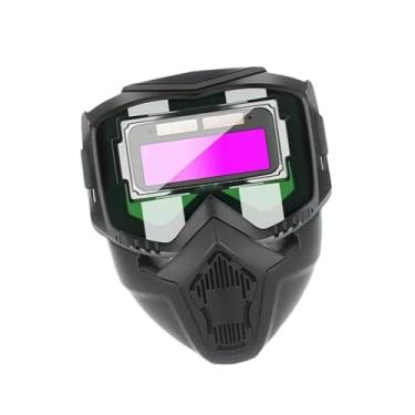 Imagem de YsXoWiui Capacete de soldagem Hamlet, confortável, leve, antirrespingos, lente removível, escudo de soldagem multiuso, capuz de soldador, Lentes Normais