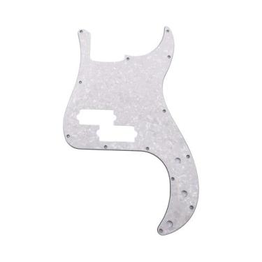 Imagem de Pickguard De Baixo De 4 Cordas Com 13 Furos Para Baixo PB Sem Furo Par