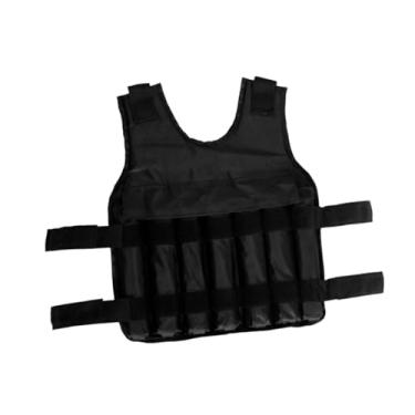 Imagem de oshhni Colete com peso, colete ajustável com bolsos para construção muscular, atividades ao ar livre, calistenia, treinamento de força