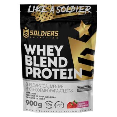 Imagem de Whey Blend Protein Concentrado e Isolado (Morango) - 900g - Soldiers N
