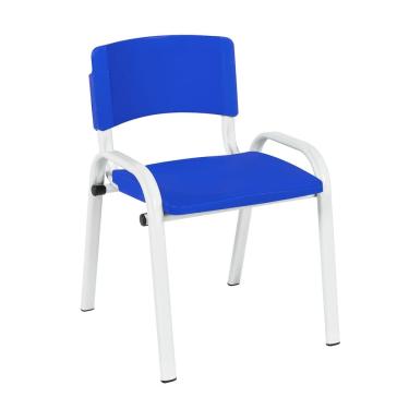 Imagem de Cadeira Infantil Iso Para Atividades Didáticas Creche Escola Empilhável Em Aço