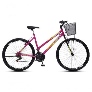Imagem de Bicicleta Colli Cazelle Allegra Aro 26 Freio V-brake Quadro 18 Rosa Neon