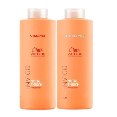 Imagem de Kit Shampoo e Condicionador Wella Invigo Nutri Enrich 1L