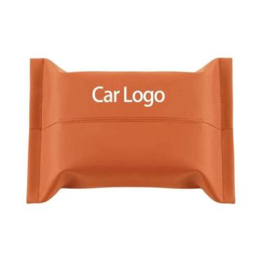 Imagem de Caixa De Tecido Para Viseira Solar De Carro Em Couro PU Para VW Jetta 